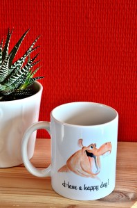 keramieken mok 300cl met print van originele aquarel illustratie, tine creates